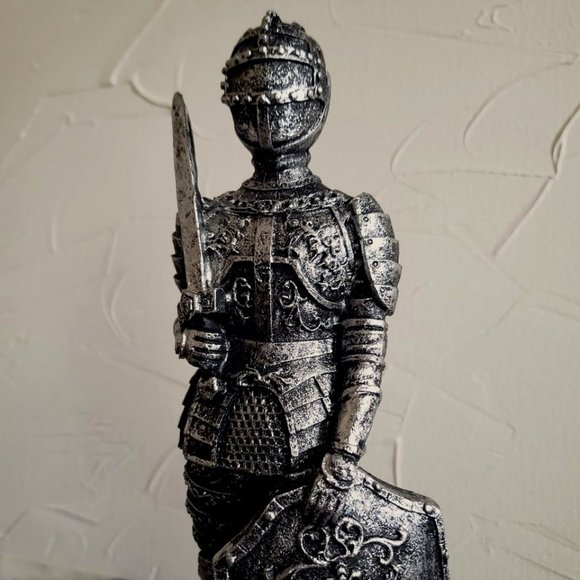 ⚜️ Medieval Templar Knight Warrior Sculptures ⚜️ 👑 ☠️ 4 pc Warrior Set  ☠️ 👑 - Picture 4 of 11